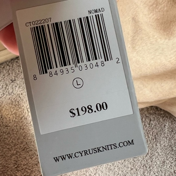 CYRUS Tan Double Breasted Fuzzy Long Winter Jacket - Picture 3 of 4